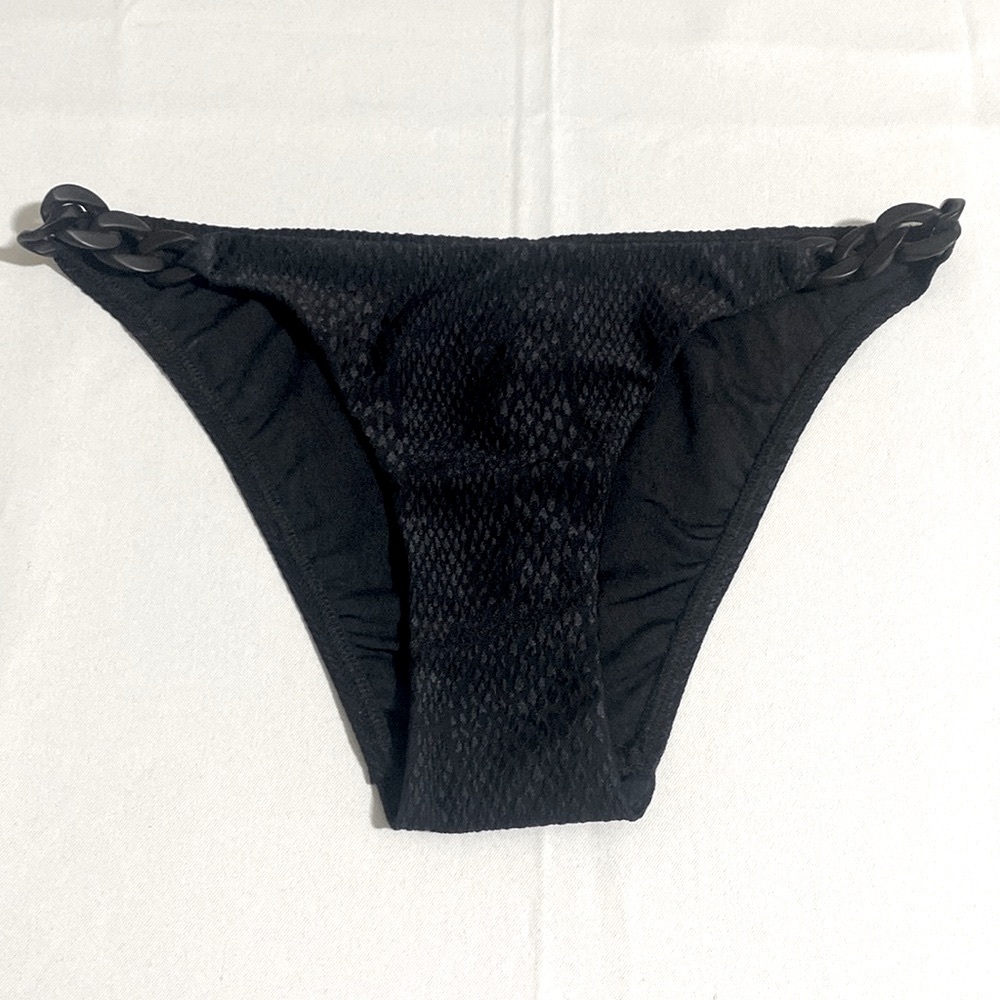 NWOT ROBIN PICCONE Women’s Snake Textured Bikini Bottom Size XS